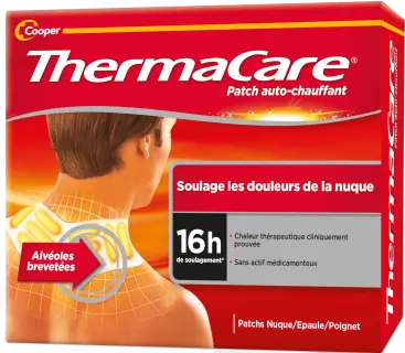 Cooper Thermacare Patch auto-chauffant Nuque /Epaule/Poignet x2 - Pharmacie Agnès Praden à Alès