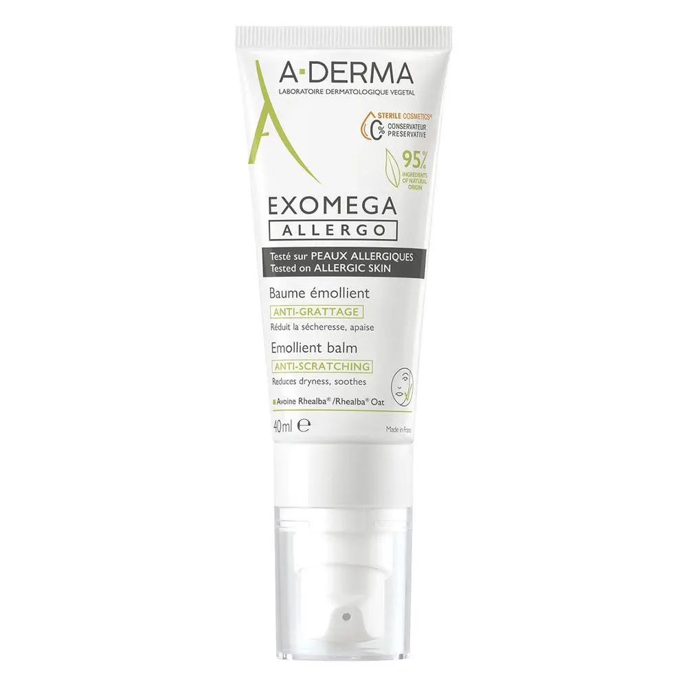 A-Derma Exomega Allergo Baume Emolient anti-grattage 40ml - Pharmacie Agnès Praden à Alès