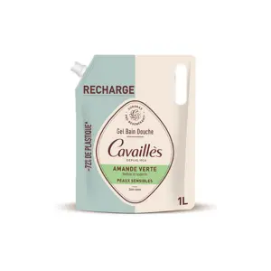 Cavaillès Gel Bain Douche Eco-Recharge Amande Verte 1L