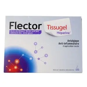 Genevrier Flector Tissugel Héparine 3 Emplâtres