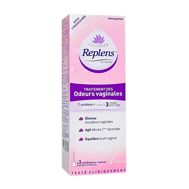 Replens Traitement odeurs vaginales 3 unidoses de 7.8g