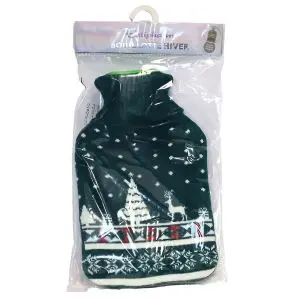 Estipharm Bouillotte Avec Couverture Tissu Hiver 2 Litres