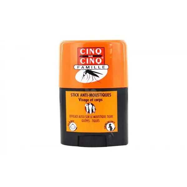 Bausch & Lomb Cinq Sur Cinq stick anti moustiques famille 20 ml