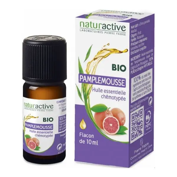 Naturactive pamplemousse huile essentielle bio 10ml