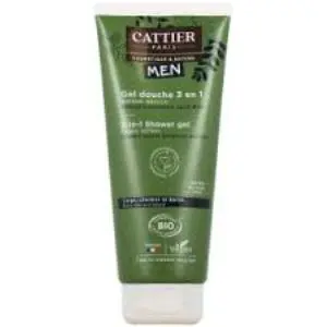 Cattier Men Gel Douche 3en1 Bio 200 ml - Pharmacie Agnès Praden à Alès