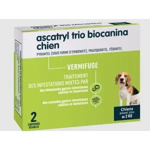 Biocanina Ascatryl Trio Chien 2 Comprimés