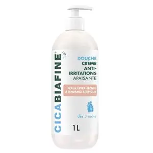 Johnson & Johnson Cicabiafine Crème Douche Anti-Irritations Apaisante Peaux Très Sèches 1L 