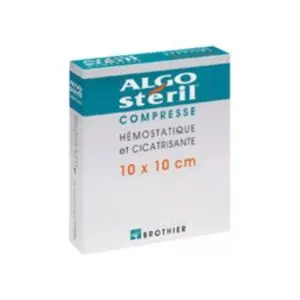 Brothier Algostéril 10 X 10 Cm Bte/16 - Compresse Pansement A L' Alginate De Calcium