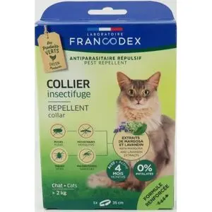 Francodex Collier Insectifuge Chat Vert - Pharmacie Agnès Praden à Alès