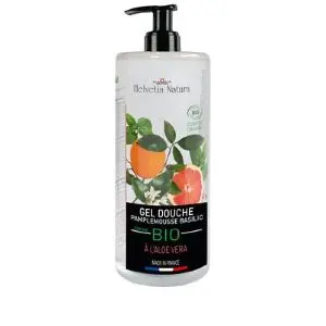 Helvetia Natura Gel douche Vrac Aloe Vera Basilic Pamplemousse 1L