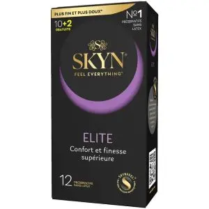 Manix Skyn Elite Préservatifs Sans Latex Ultra Fins Et Ultra Doux 10+2 Offerts