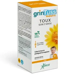 Aboca ORL GrinTuss Pediatric Sirop Sèche et Grasse 180g