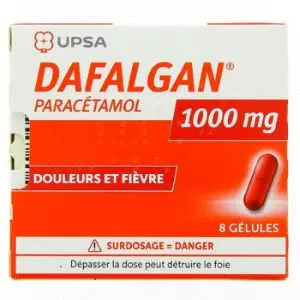Upsa Dafalgan 1000mg 8 Gélules - Pharmacie Agnès Praden à Alès