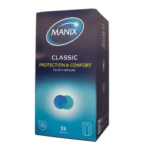 Manix Classic Protection et Confort 24 Préservatifs