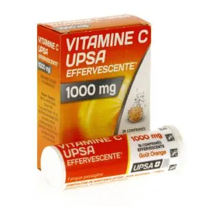 Upsa Vitamine C 1000 mg 20 Comprimés Effervescents
