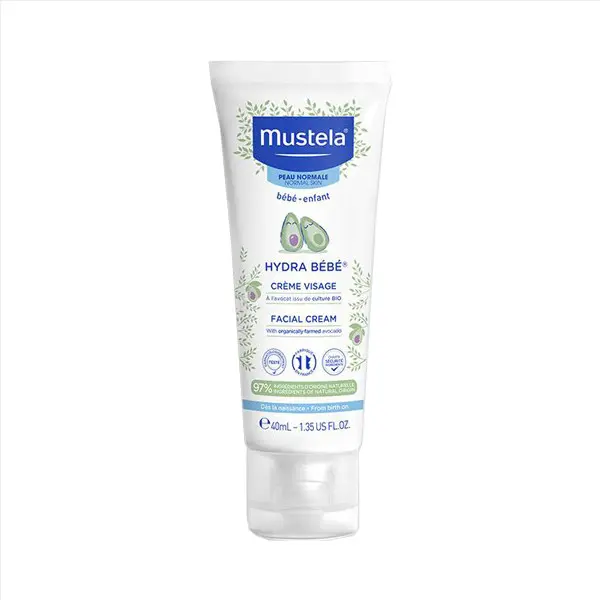 Mustela crème visage hydra bébé à l'avocat bio 40ml - Pharmacie Agnès Praden à Alès