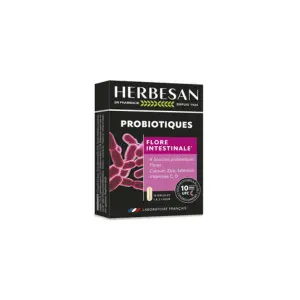 Herbesan Probiotiques Flore Intestinale 15 Gélules - Pharmacie Agnès Praden à Alès
