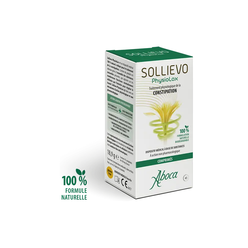 Aboca Sollievo Physiolax 45 comprimés - Pharmacie Agnès Praden à Alès