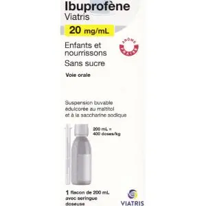 Mylan Ibuprofène 20mg/ml Enfants Et Nourrissons 200 ml