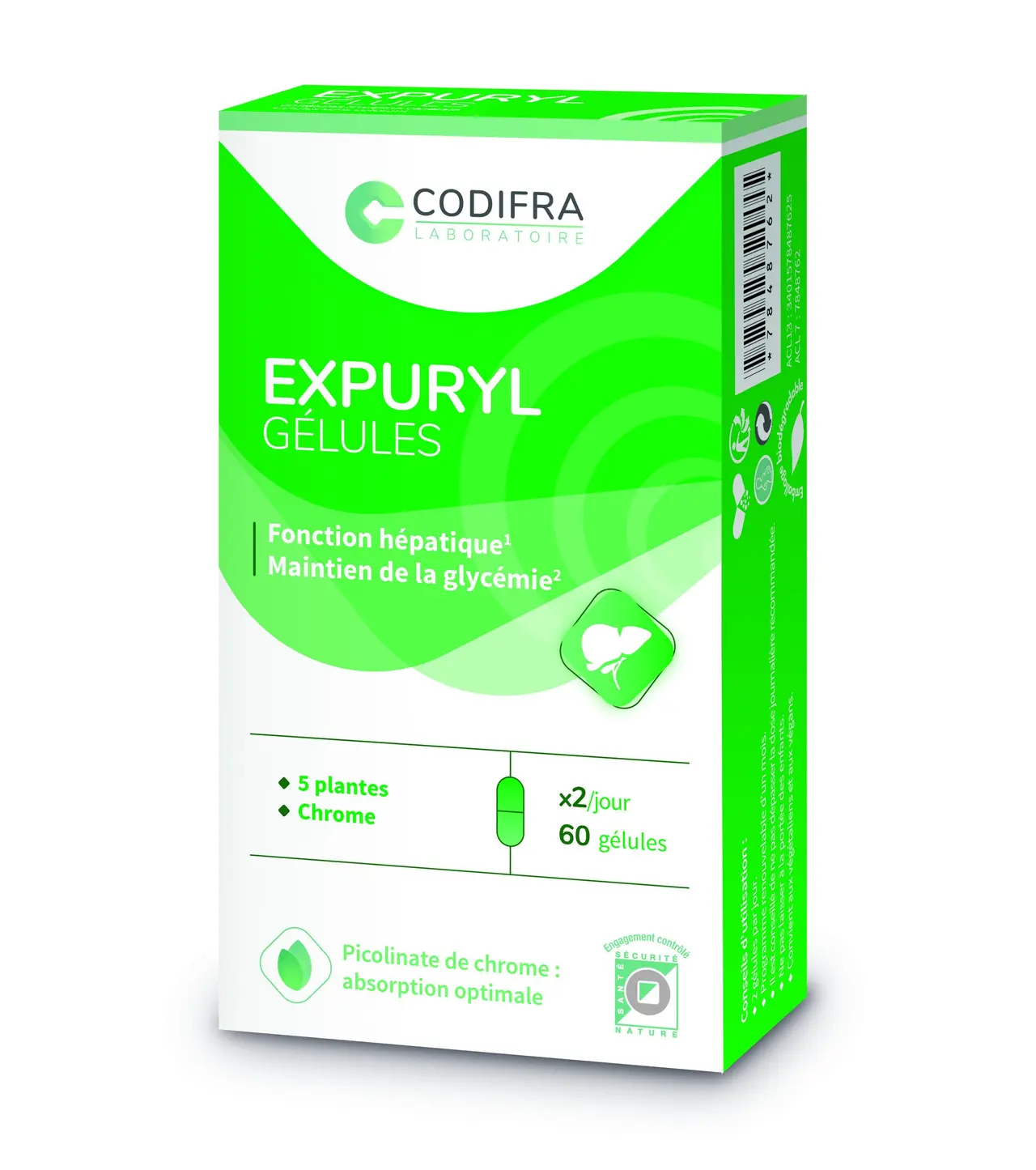 Codifra Expuryl 60 gélules - Pharmacie Agnès Praden à Alès