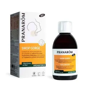 Pranarôm Aromaforce Sirop Gorge Bio 150 ml - Pharmacie Agnès Praden à Alès