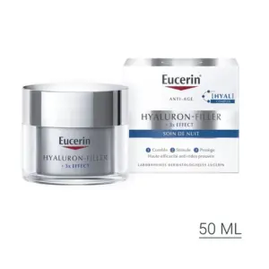 Eucerin Hyaluron Filler +3* EFFECT Soin de Nuit 50ml - Pharmacie Agnès Praden à Alès