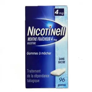 Gsk Nicotinell 4mg Gommes à Mâcher Menthe Fraîche 96 