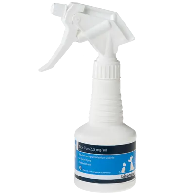 Biocanina Tick-Puss 2,5 mg/ml Anti-Puce, Anti-Tique, Anti-Poux À Base De Fipronil pour Chiens et Chats 250ml
