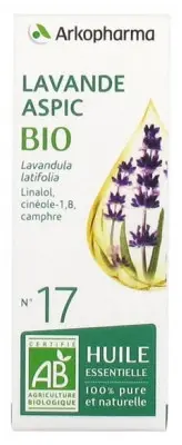 Arkopharma Huile Essentielle Lavande Aspic Bio 10 ml - Pharmacie Agnès Praden à Alès