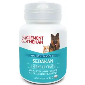 Clement-Thekan Sedakan Mal des Transports Chiens et Chats 30 Comprimés
