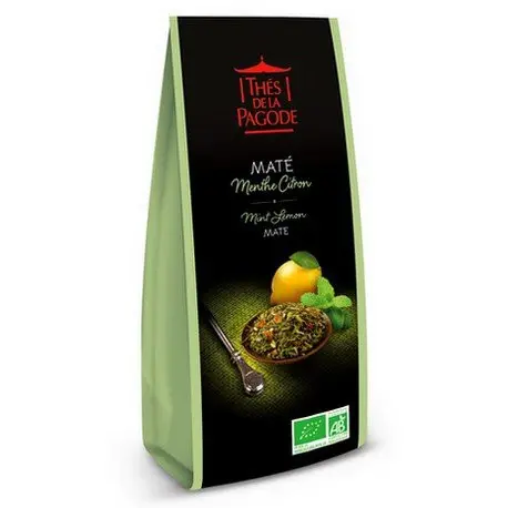 Thés de la Pagode Maté Menthe Citron bio 100g