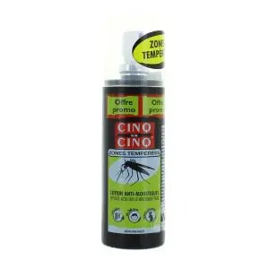 Cinq sur Cinq Zones Tempérées Spray Anti-Moustiques 100 ml