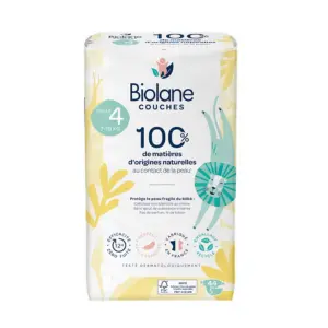 Biolane Couches Ecologiques Taille 4 7-18Kg 44 couches 