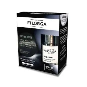 Filorga Optim-Eyes Coffret Contour des Yeux 3en1 15 ml + Mousse Nettoyante 30 ml - Pharmacie Agnès Praden à Alès