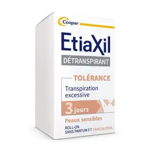 Etiaxil Détranspirant Déodorant Roll-On Tolérance Transpiration Excessive Peaux Sensibles 15ml - Pharmacie Agnès Praden à Alès