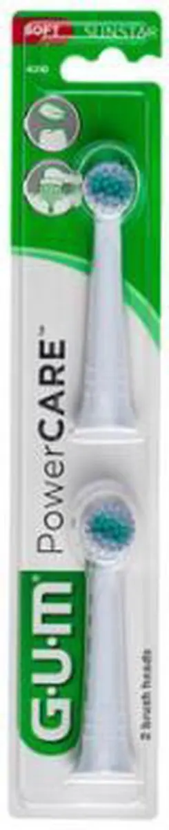 GUM Power Care 2 Têtes de Brosse