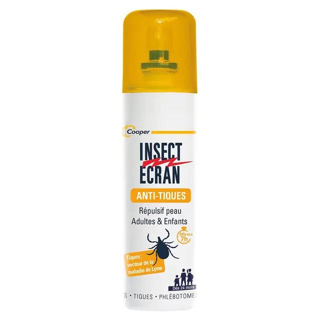 Insect Ecran Spray Repulsif Anti Tiques Adultes Et Enfants 100ml