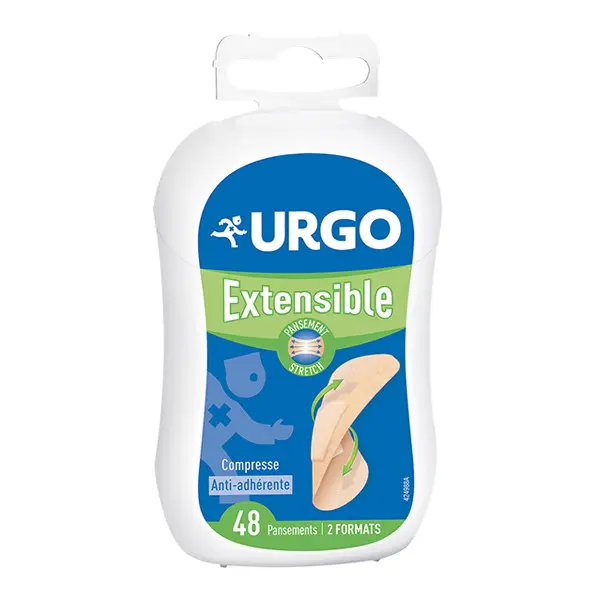 Urgo extensible 48 pansements 2 formats - Pharmacie Agnès Praden à Alès