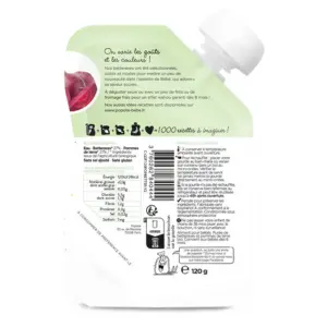 Popote Gourde Betterave Bio 120g