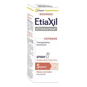 Etiaxil Détranspirant Extrême Peaux Normales Spray 30 ml - Pharmacie Agnès Praden à Alès