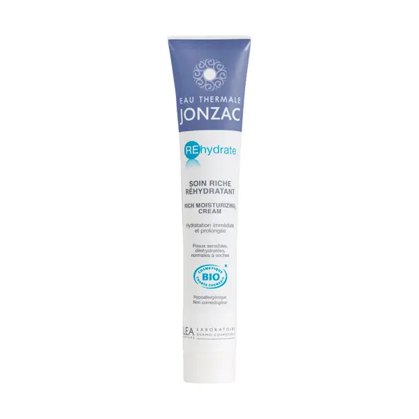 Eau de Jonzac REhydrate Soin Riche Onctueux Bio 50 ml - Pharmacie Agnès Praden à Alès