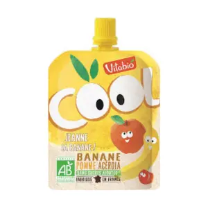 Vitabio Cool Fruits Pomme Banane Bio Gourde 90g