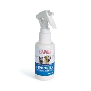 Clement-Thekan Spray Fiprokil Anti-Puces Anti-Tiques Chien Chat 100ml
