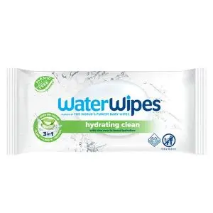 WaterWipes Lingettes Hydratantes Bébé à l'Aloe Véra - 60 Lingettes