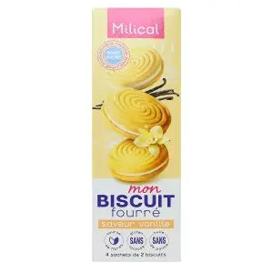 Milical Biscuit Fourré Saveur Vanille x8
