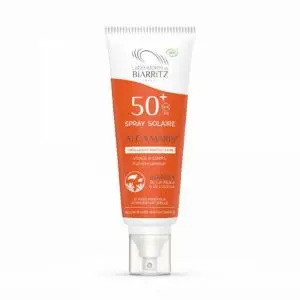 Laboratoires de Biarritz Alga Maris Spray Solaire Visage et Corps SPF50+ Bio 100 ml - Pharmacie Agnès Praden à Alès