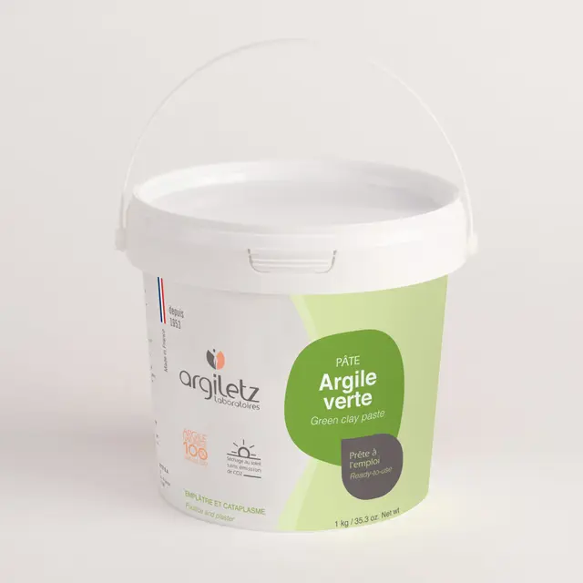 Argiletz Pot d'argile verte 1Kg