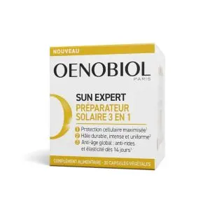 Oenobiol Sun Expert Préparateur Solaire 3en1 Triple Action 30 Capsules