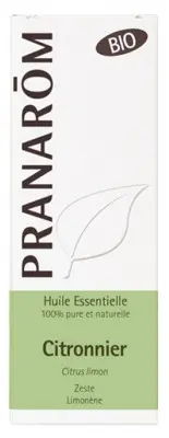 Pranarôm huile essentielle citronnier bio 10ml - Pharmacie Agnès Praden à Alès