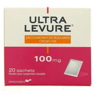 Ultra levure 100mg Poudre Pour Suspension Buvable 20 sachets